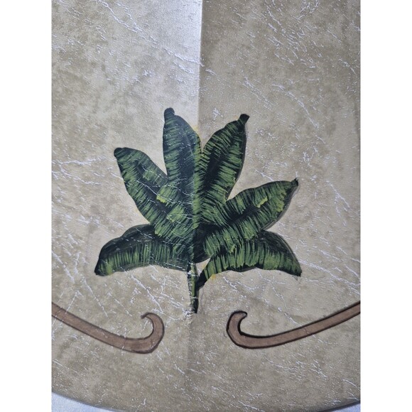 Springcrest Palm Leaf Faux Leather Lamp Shade 9X18x13 - Picture 3 of 16